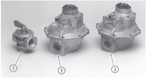 LGB-17 Main Gas Control Train Parts (5" W.C. Natural Gas) Drawing